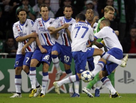 Champions League: Sampdoria - Werder Brema (SKY Sport e Mediaset Premium)
